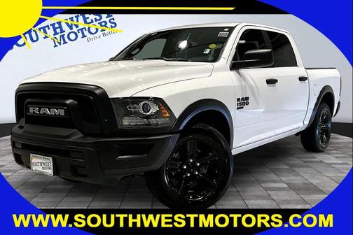 Bright White Clearcoat 2024 RAM 1500 Classic Warlock Crew Cab 4x4 5'7' Box