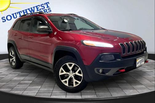 Deep Cherry Red Crystal Pearlcoat 2015 Jeep Cherokee Trailhawk