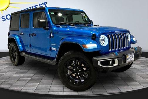 Hydro Blue Pearlcoat 2022 Jeep Wrangler Unlimited 4xe Sahara
