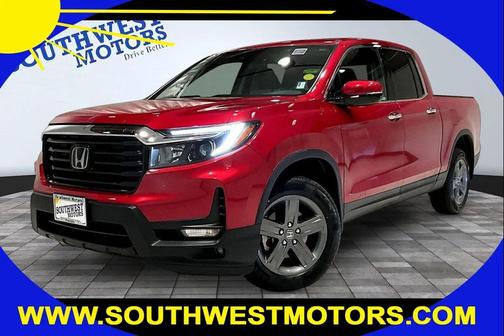 Red 2023 Honda Ridgeline RTL-E