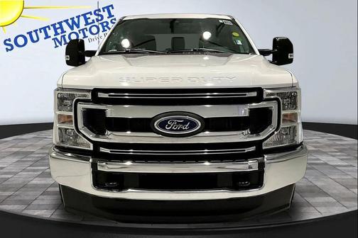 White Platinum Metallic Tri-Coat 2021 Ford F-250 XLT