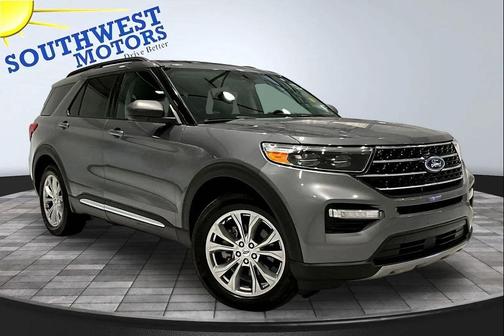 Gray 2021 Ford Explorer XLT