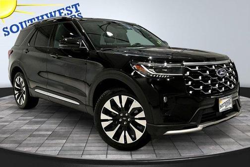 Black 2025 Ford Explorer Platinum
