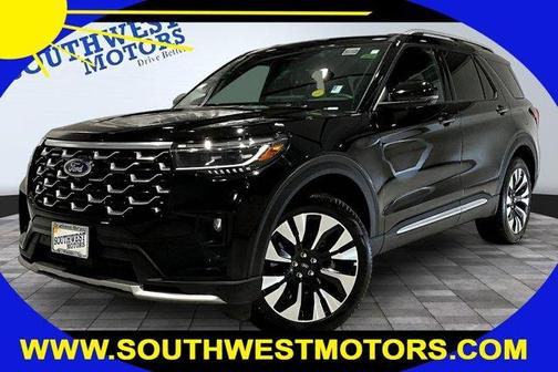 Black 2025 Ford Explorer Platinum