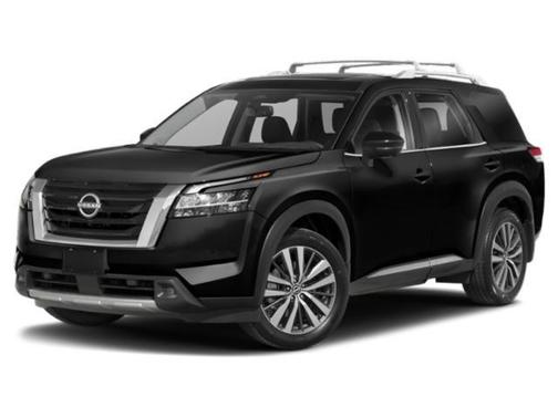 2 Tone Red / Black Roof 2023 Nissan Pathfinder Platinum