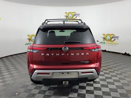 2 Tone Red / Black Roof 2023 Nissan Pathfinder Platinum