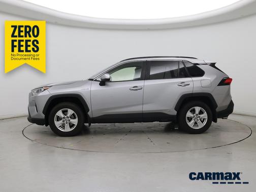 Silver 2021 Toyota RAV4 Hybrid XLE