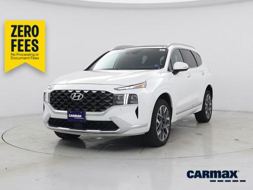 White 2022 Hyundai SANTA FE Calligraphy