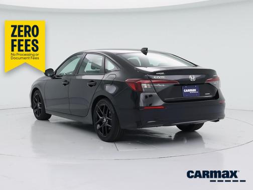 Black 2025 Honda Civic Hybrid Sport