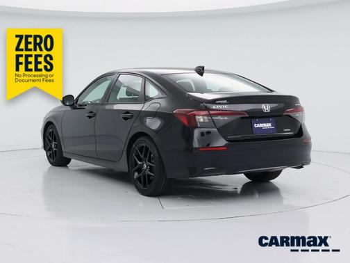 Black 2025 Honda Civic Hybrid Sport