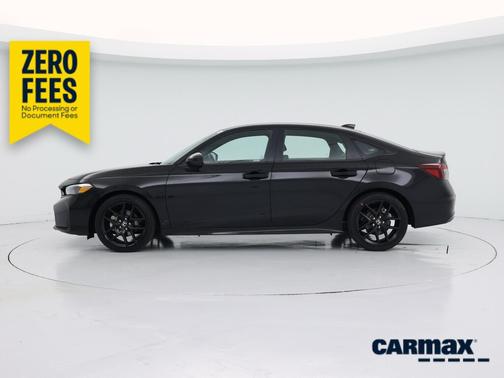 Black 2025 Honda Civic Hybrid Sport