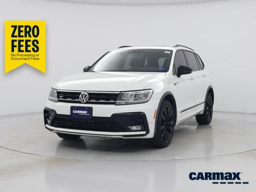 White 2020 Volkswagen Tiguan SE R-Line Black