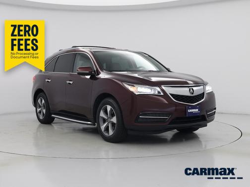 Burgundy 2016 Acura MDX