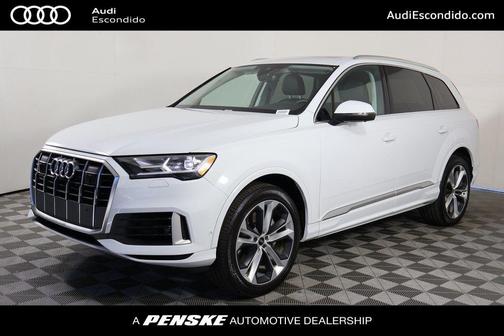 Glacier White Metallic 2022 Audi Q7 55 Premium Plus