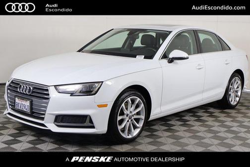Glacier White Metallic 2019 Audi A4 2.0T Premium