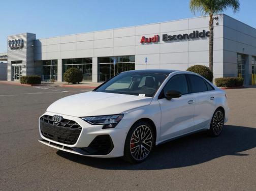 glacier white metallic 2026 Audi S3 TFSI quattro S tronic