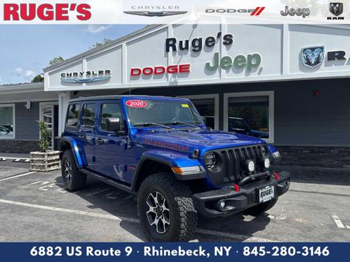 Ocean Blue Metallic 2020 Jeep Wrangler Unlimited Rubicon