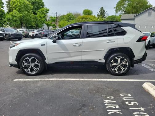Wind Chill Pearl / Midnight Black Metallic 2024 Toyota RAV4 Prime XSE