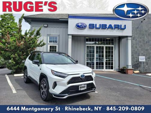Wind Chill Pearl / Midnight Black Metallic 2024 Toyota RAV4 Prime XSE
