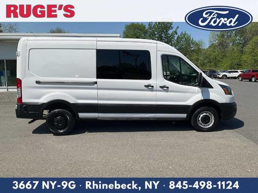 Oxford White 2024 Ford Transit-250 148 WB Medium Roof Cargo