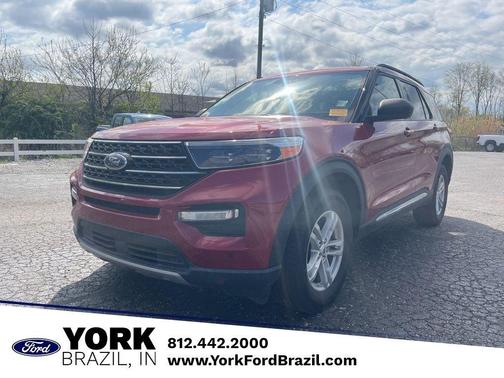 Red 2023 Ford Explorer XLT