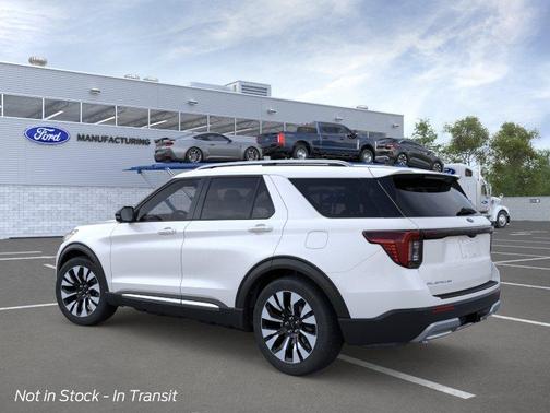White 2026 Ford Explorer Platinum
