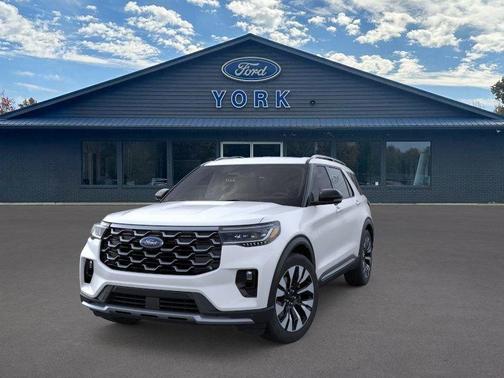 White 2026 Ford Explorer Platinum