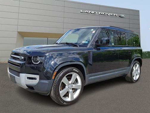 Santorini Black Metallic 2023 Land Rover Defender 110 SE