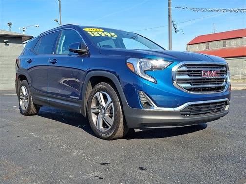Blue Emerald Metallic 2021 GMC Terrain FWD 4dr SLT
