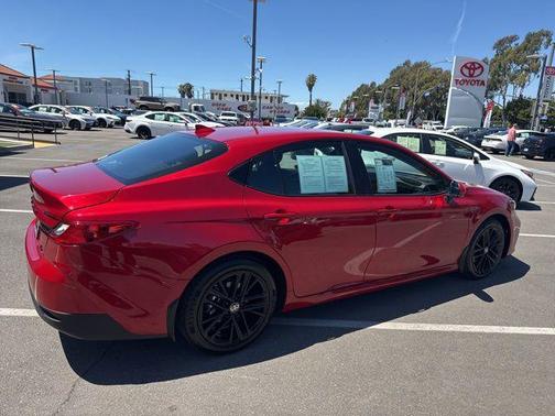 Supersonic Red 2025 Toyota Camry LE