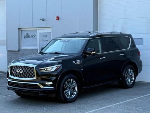 Black 2019 INFINITI QX80 Luxe
