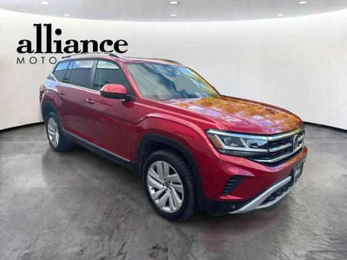 Aurora Red Metallic 2021 Volkswagen Atlas 2.0T SEL