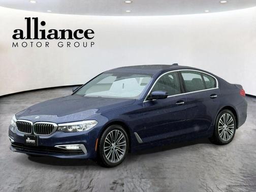 Blue 2018 BMW 540 xDrive