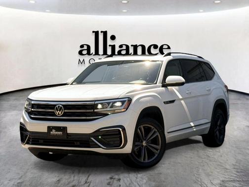 White 2021 Volkswagen Atlas SE R-Line 4Motion w/Tech Pkg Sport Utility 4D