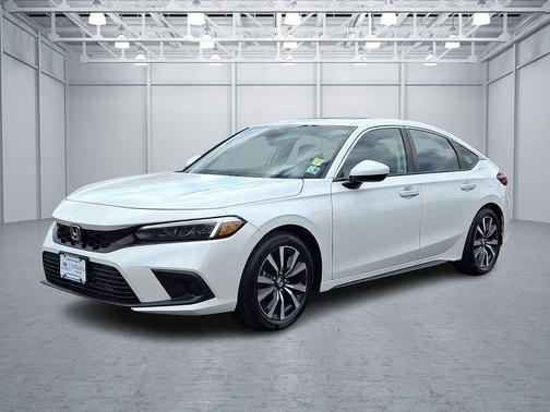 Platinum White 2024 Honda Civic EX-L