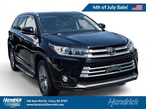Midnight Black Metallic 2017 Toyota Highlander Limited Platinum