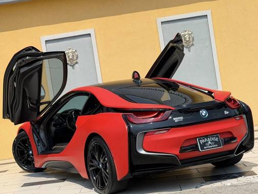 wrapped red. Grey actual 2017 BMW i8 Base AWD 2dr Coupe
