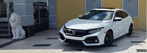 White 2019 Honda Civic EX