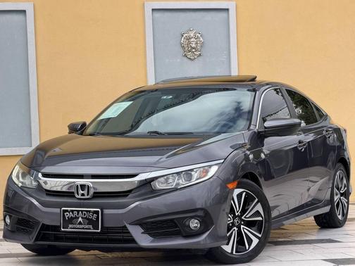 Modern Steel Metallic 2017 Honda Civic EX-T