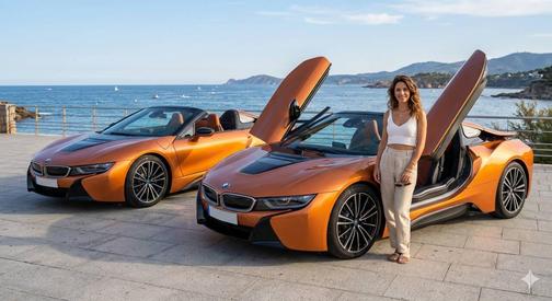 E-Copper Metallic w/Frozen Grey Accent 2019 BMW i8 Base AWD 2dr Roadster