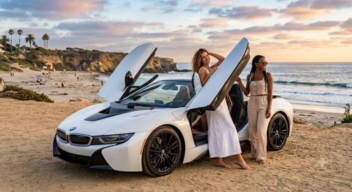 Crystal White Pearl Metallic w/BMW i Frozen Blue 2019 BMW i8 Base AWD 2dr Roadster
