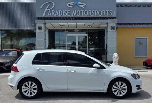 Pure White 2015 Volkswagen Golf DSG TDI S