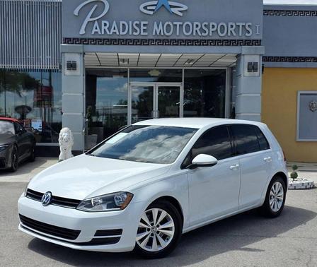 Pure White 2015 Volkswagen Golf DSG TDI S
