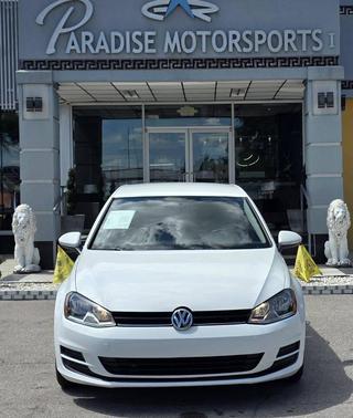 Pure White 2015 Volkswagen Golf DSG TDI S