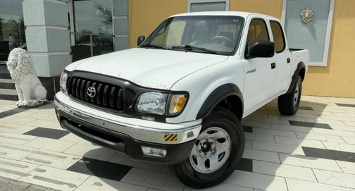 Super White 2002 Toyota Tacoma PreRunner Double Cab