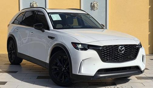 Rhodium White Premium 2025 Mazda CX-90 PHEV Premium Sport