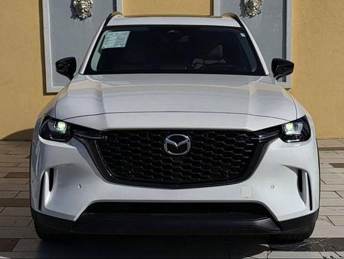 Rhodium White Premium 2025 Mazda CX-90 PHEV Premium Sport