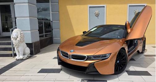 Orange 2019 BMW i8 Base AWD 2dr Roadster