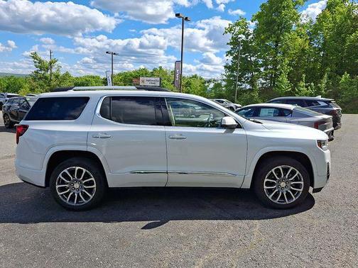White Frost Tricoat 2023 GMC Acadia Denali