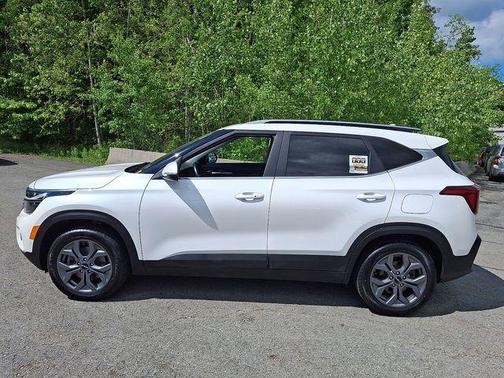Clear White/Black Roof 2024 Kia Seltos S